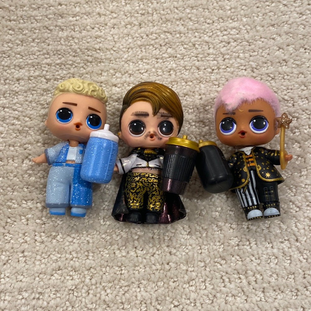 3 boy lol dolls